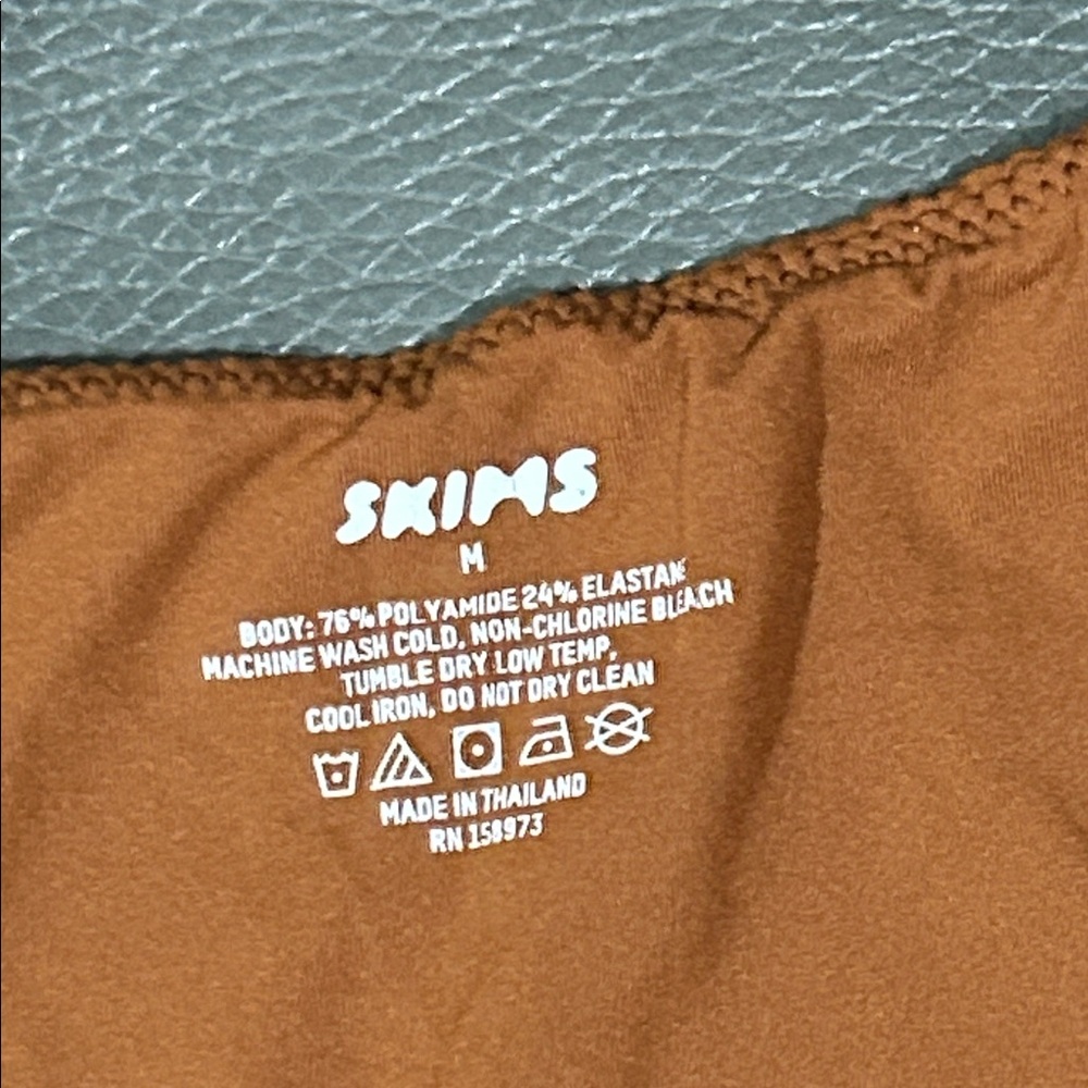 SKIMS Rust Orange Maxi Slip Dress - Picture 2 of 5